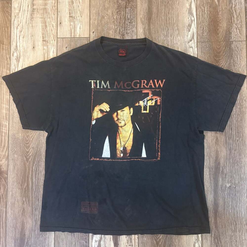 Vintage 2006 Tim McGraw Tour Concert T Shirt Mens XL Cinder Block